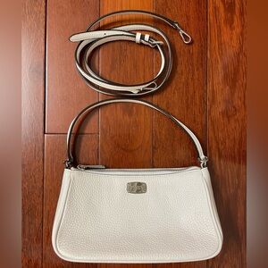Michael Kors White Leather Shoulder Bag